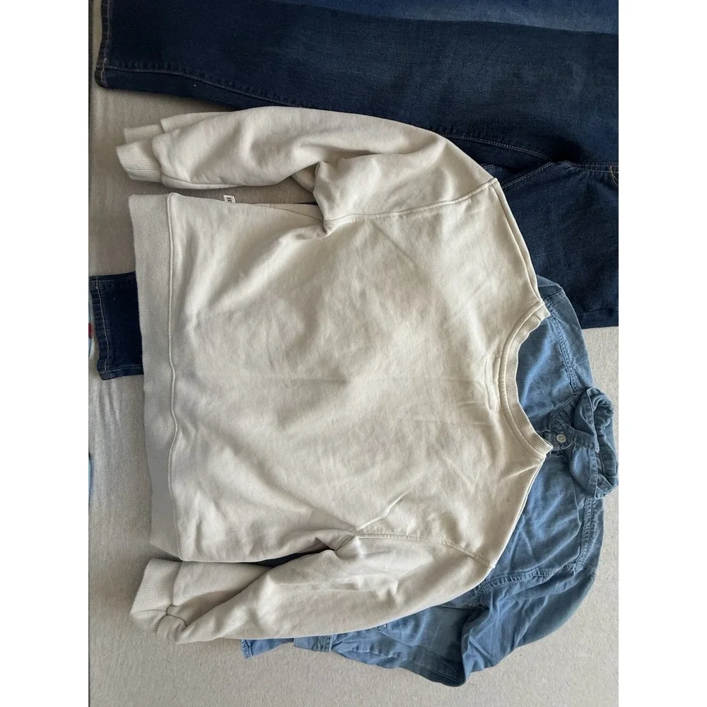 Old Navy Girls Size 10-12 Bundle 2 Jean Jeggin 1 Button Up And Sweater